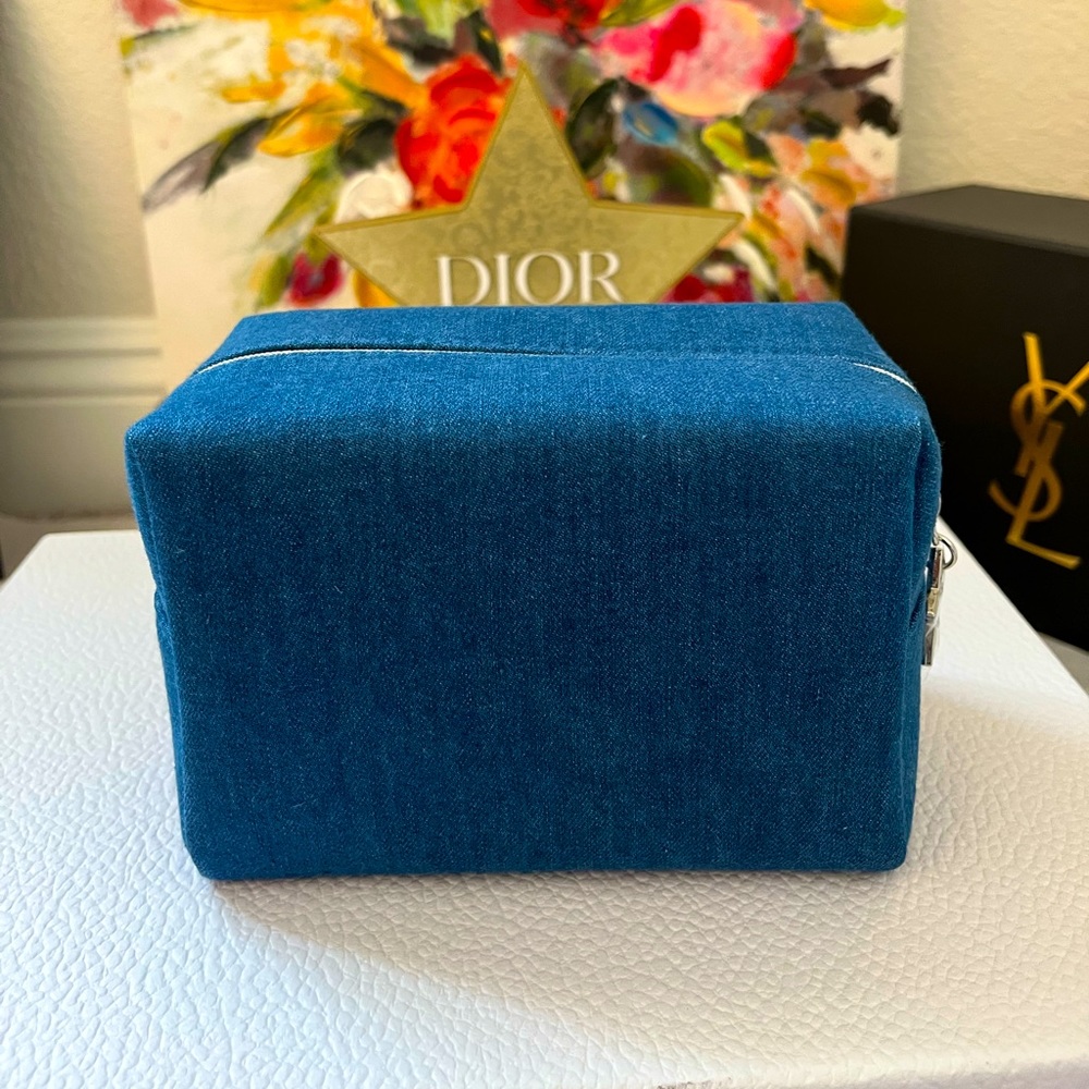 NWOT Dior beauty denim pouch - Picture 3 of 5